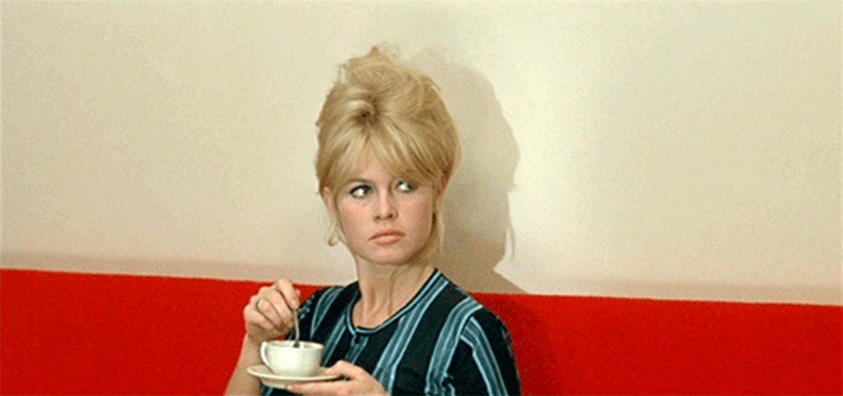 Giphy Cinemagraph Coffee Brigitte Bardot