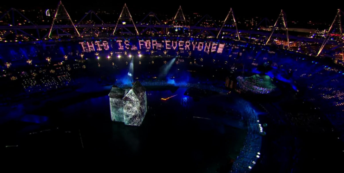 »This is for everyone« bei der Eröffnungsfeier der olympischen Spiele 2012 in London