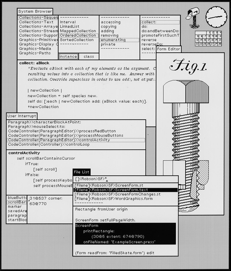 Grafische Benutzeroberfläche des Xerox Alto